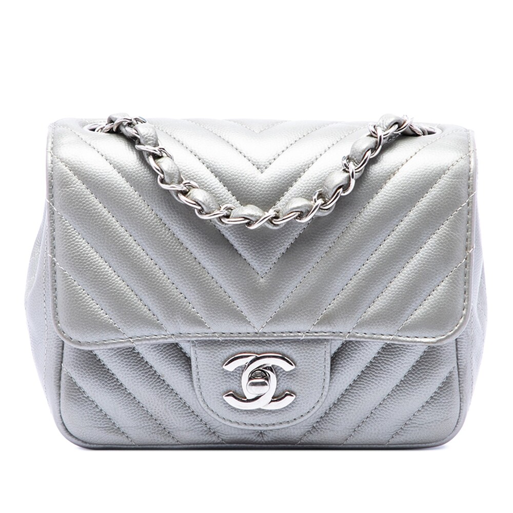Chanel Mini Square Classic Chevron #290415C34B
